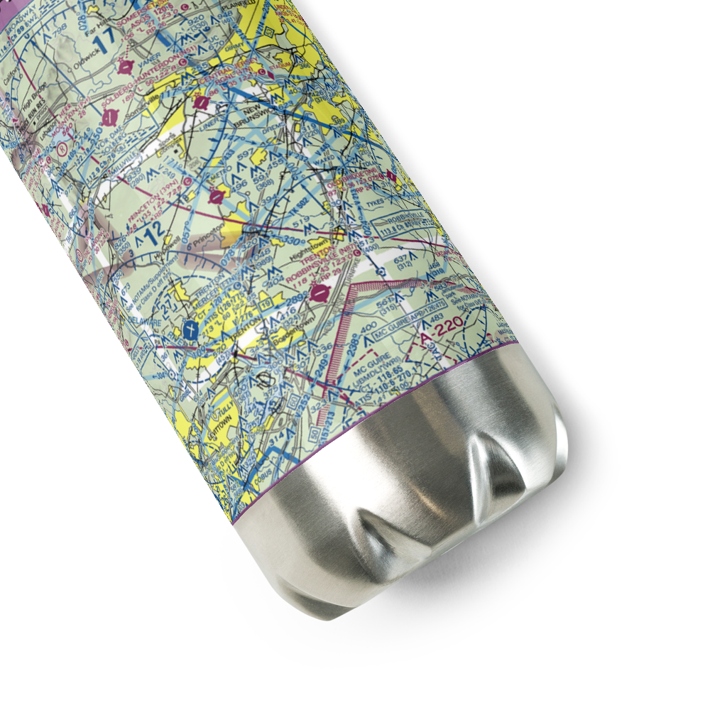 Princeton Airport (39N) VFR Sectional Water Bottle 