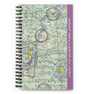 Jay Schertz Farm Airport (IS00) VFR Sectional Notebook