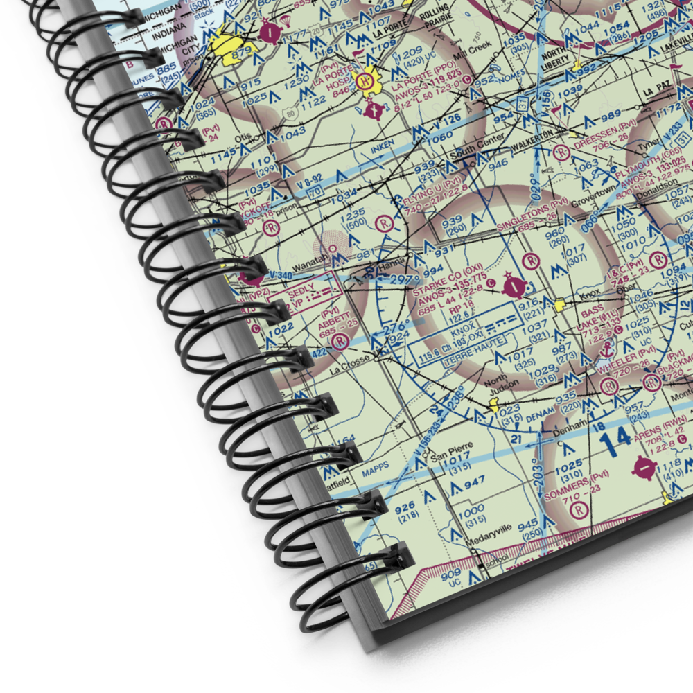 Hustons Airport (IN93) VFR Sectional Notebook 