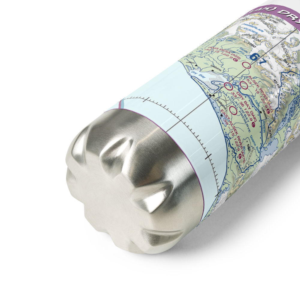 Dry Bay Airport (3AK) VFR Sectional Water Bottle 
