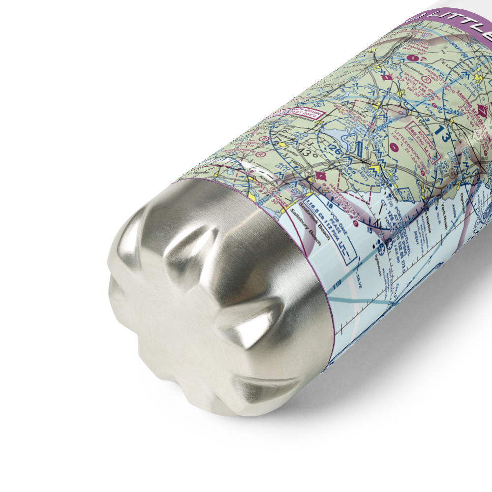 Littlebrook Air Park (3B4) VFR Sectional Water Bottle 
