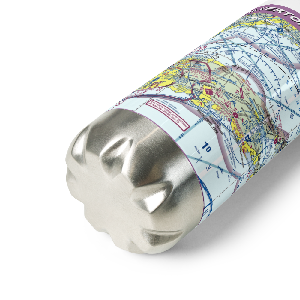 Calverton Executive Airpark (3C8) VFR Sectional Water Bottle 