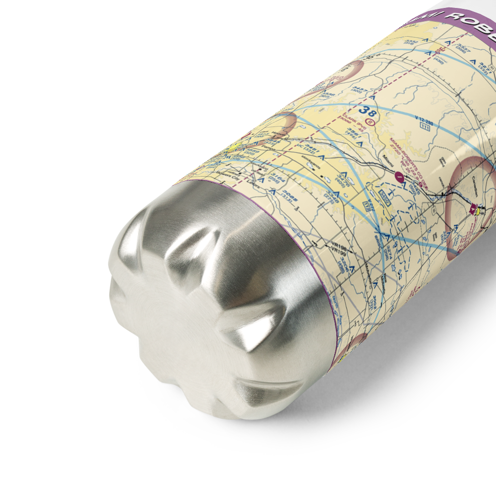 Miami Roberts County Airport (3E0) VFR Sectional Water Bottle 