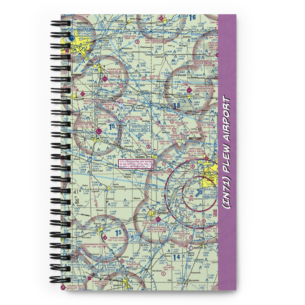 Plew Airport (IN71) VFR Sectional Notebook 