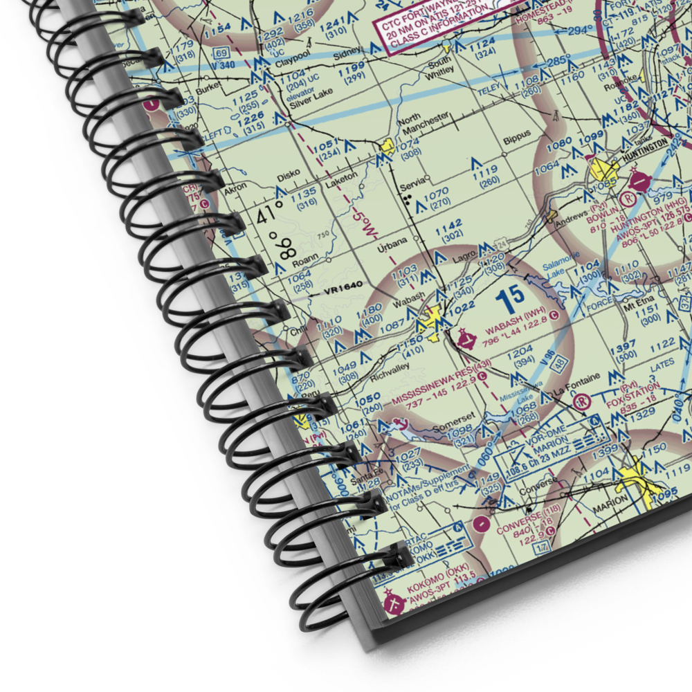 Plew Airport (IN71) VFR Sectional Notebook 