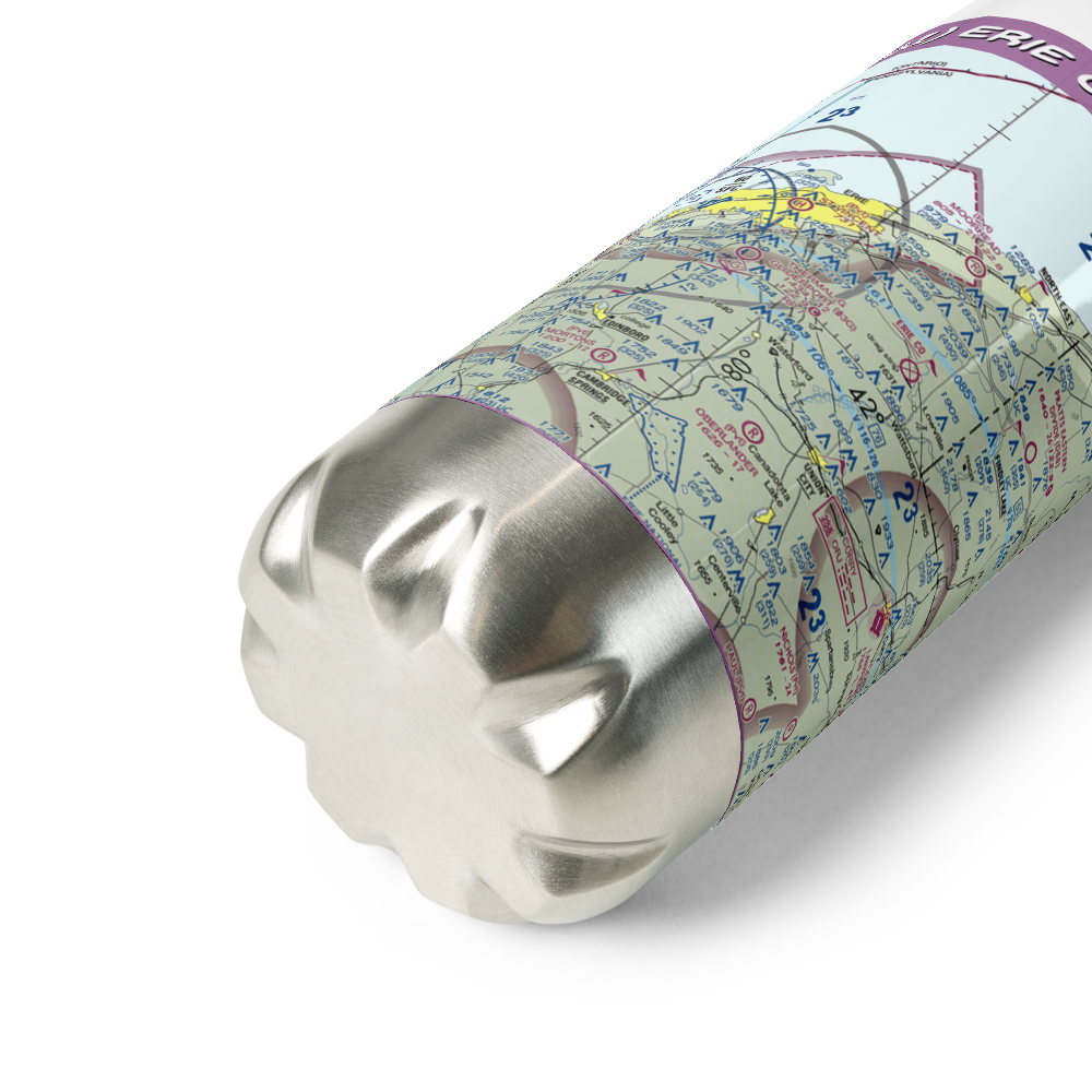 Erie County Airport (3G1) VFR Sectional Water Bottle 
