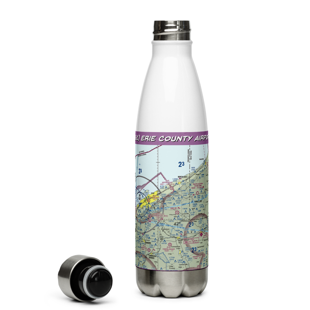 Erie County Airport (3G1) VFR Sectional Water Bottle 