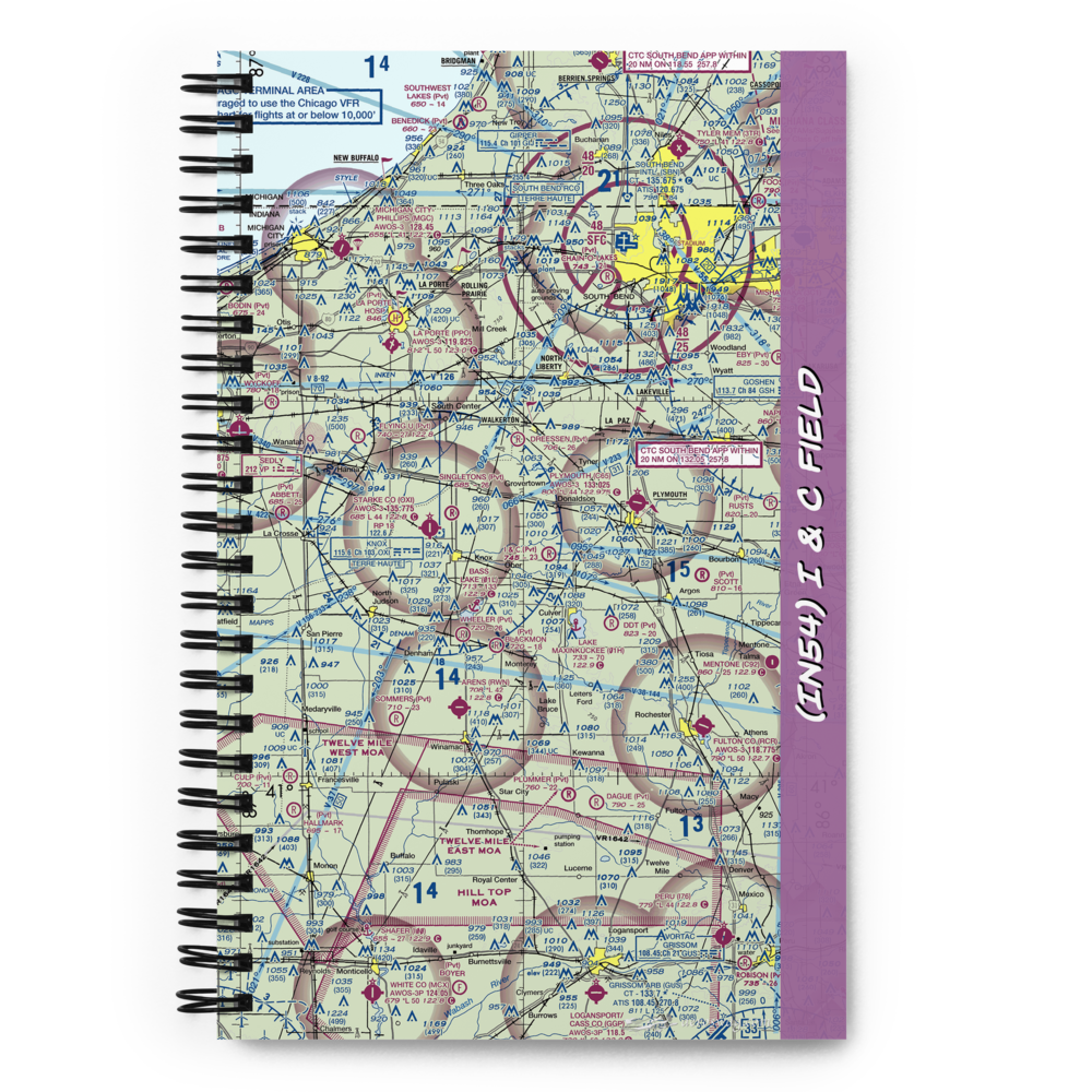 I & C Field (IN54) VFR Sectional Notebook 