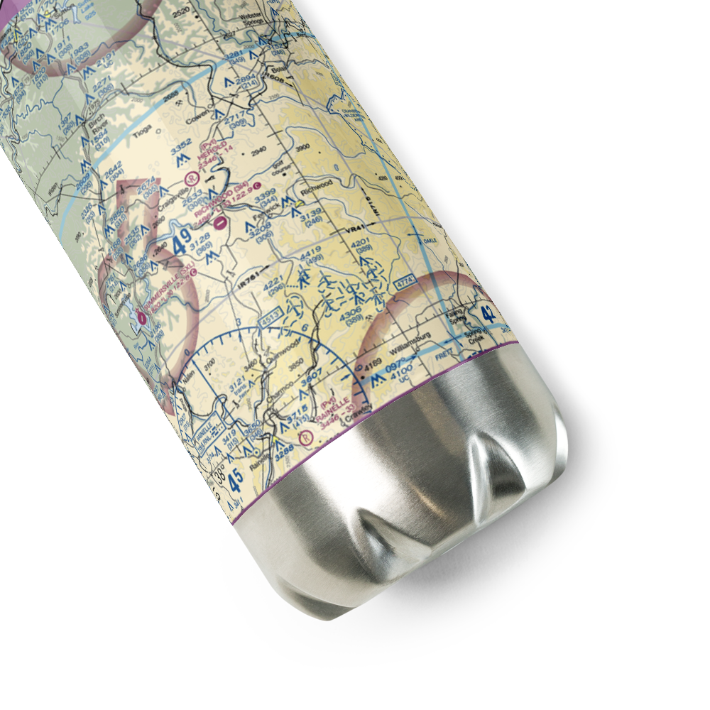 Richwood Municipal Airport (3I4) VFR Sectional Water Bottle 