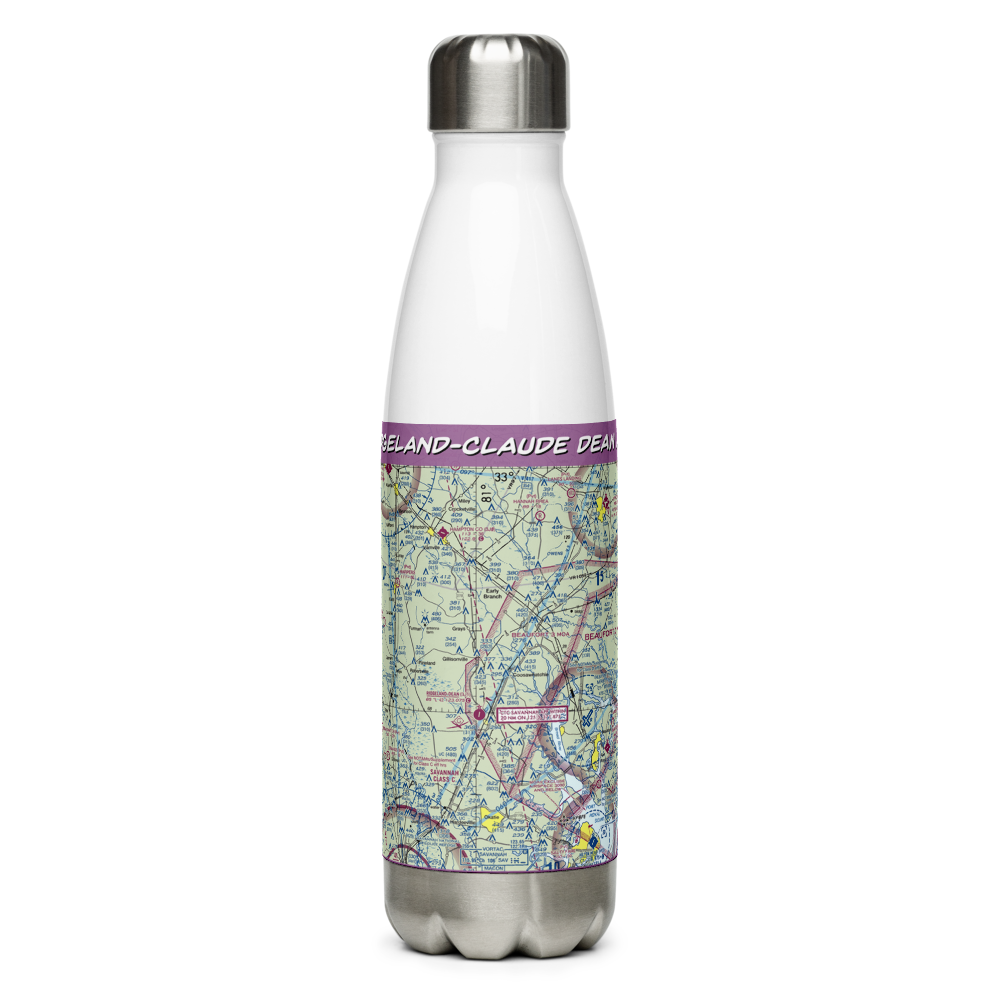 Ridgeland-Claude Dean Airport (3J1) VFR Sectional Water Bottle 