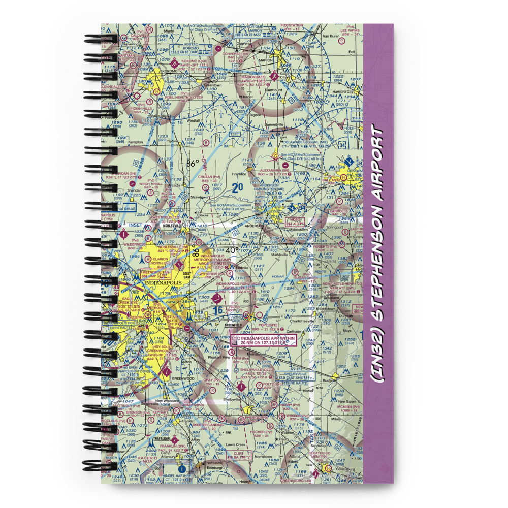 Stephenson Airport (IN32) VFR Sectional Notebook 