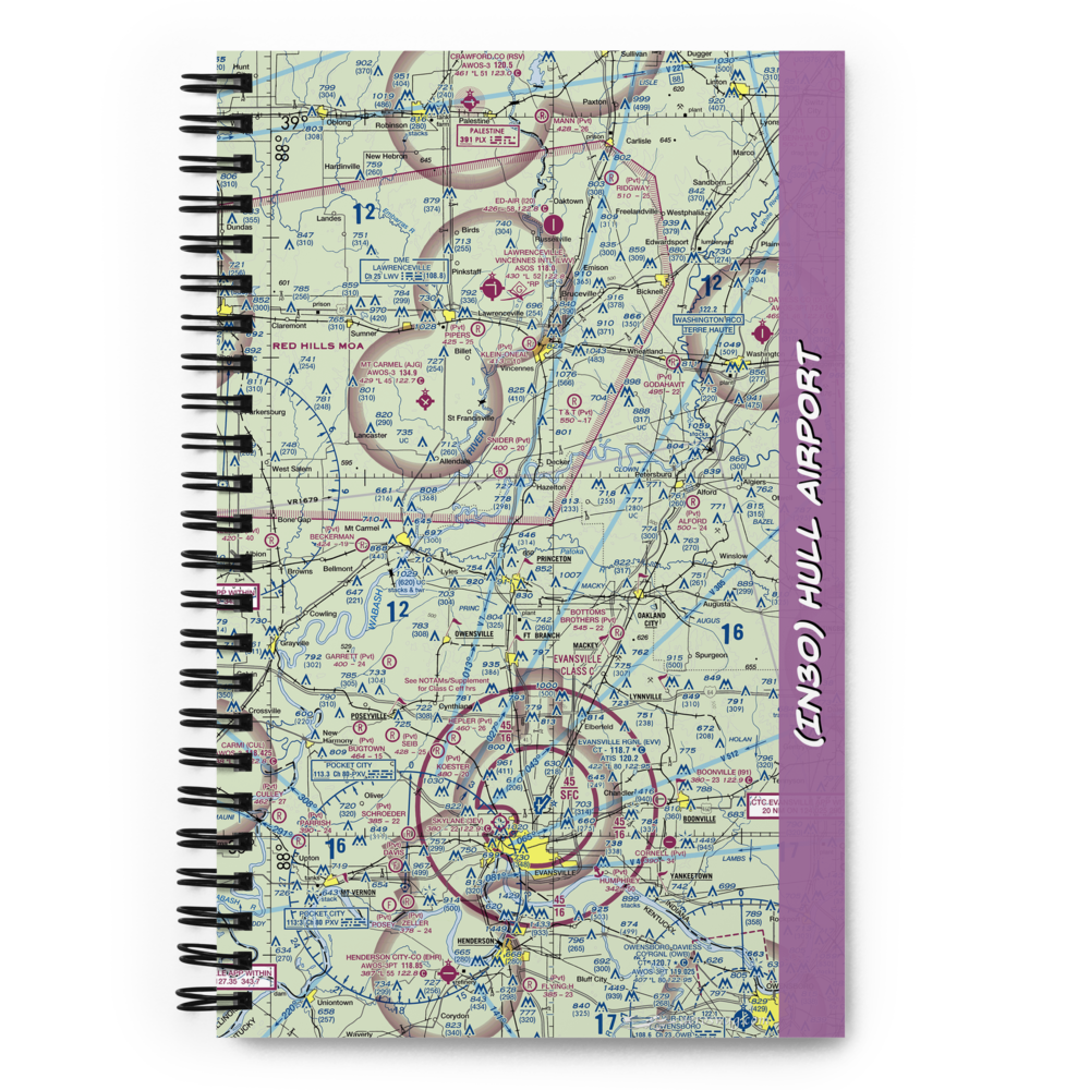 Hull Airport (IN30) VFR Sectional Notebook 