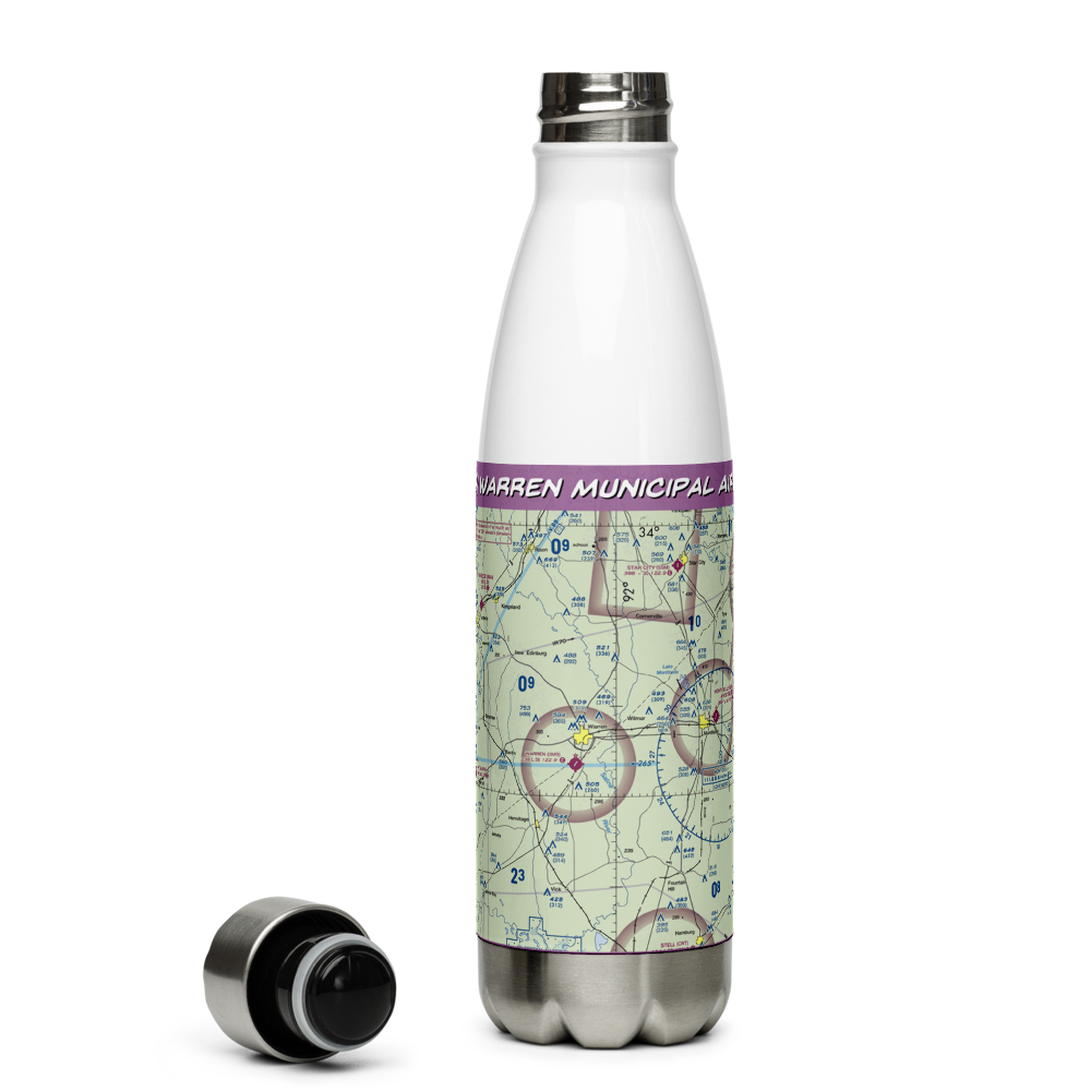 Warren Municipal Airport (3M9) VFR Sectional Water Bottle 