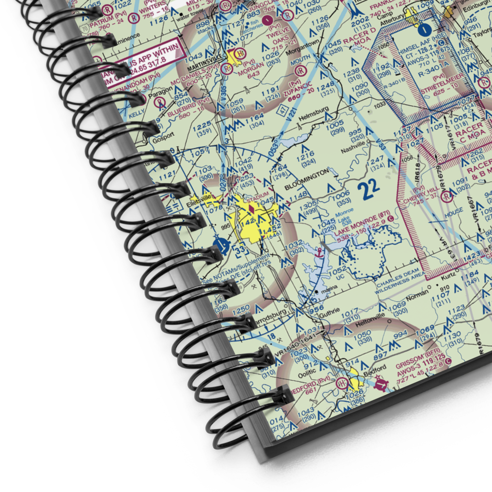 Kephart Field Airport (IN01) VFR Sectional Notebook 
