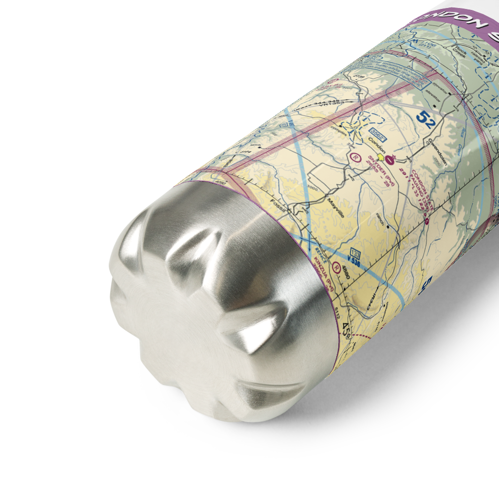 Condon State Pauling Field (3S9) VFR Sectional Water Bottle 