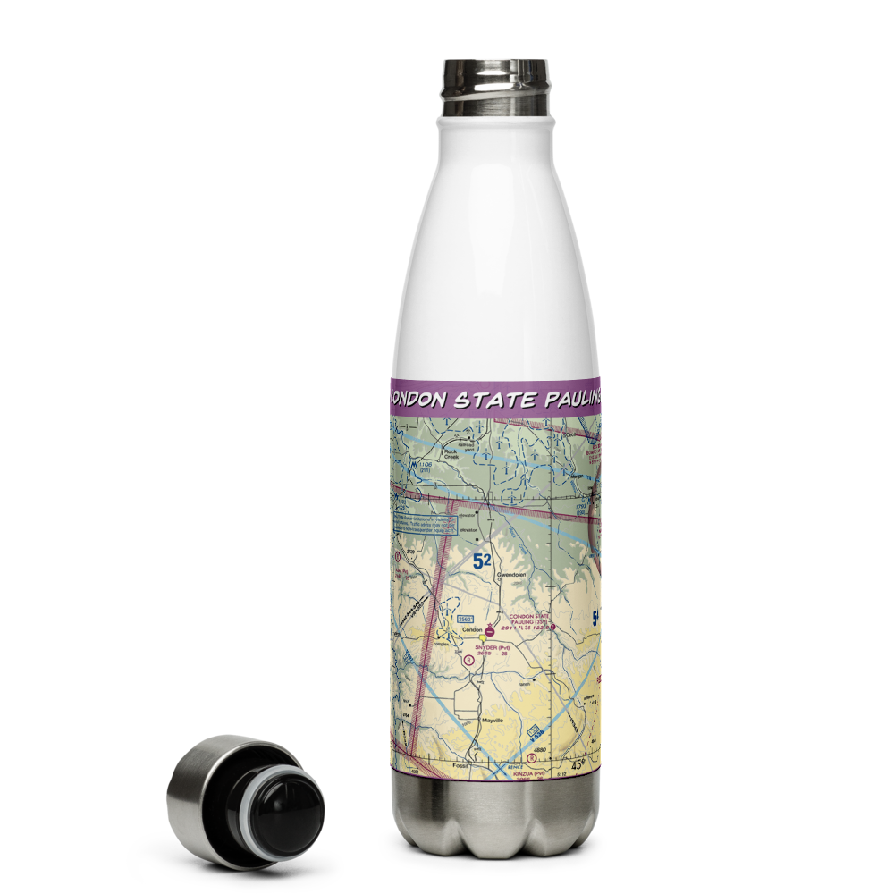 Condon State Pauling Field (3S9) VFR Sectional Water Bottle 