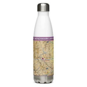 Benchmark Airport (3U7) VFR Sectional Water Bottle