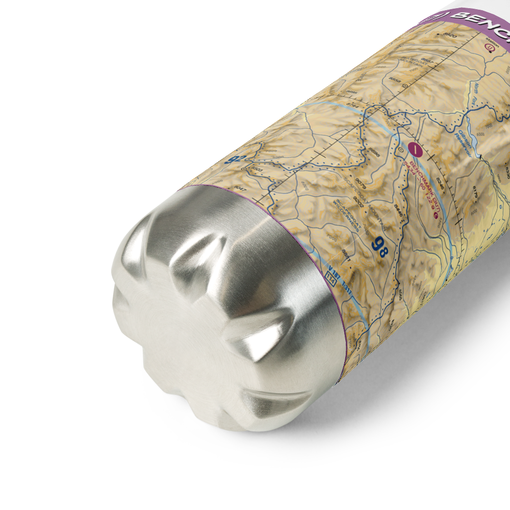 Benchmark Airport (3U7) VFR Sectional Water Bottle 