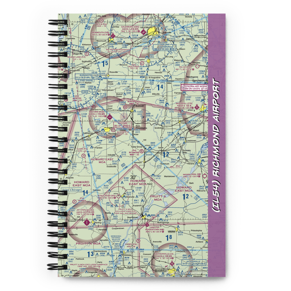 Richmond Airport (IL54) VFR Sectional Notebook 