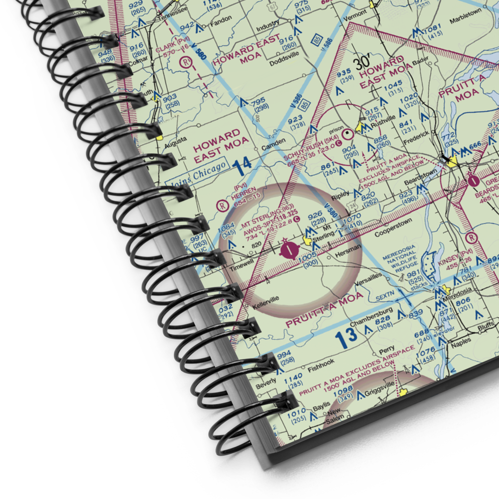 Richmond Airport (IL54) VFR Sectional Notebook 