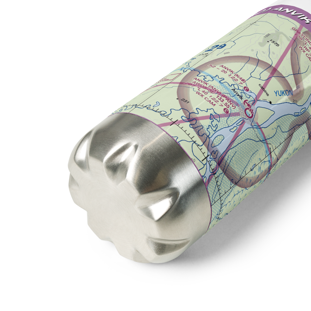 Anvik Seaplane Base (K40) VFR Sectional Water Bottle 