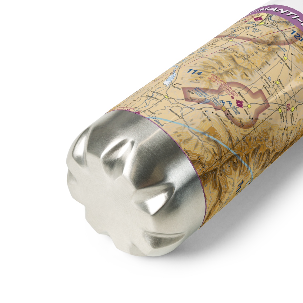 Manti-Ephraim Airport (41U) VFR Sectional Water Bottle 