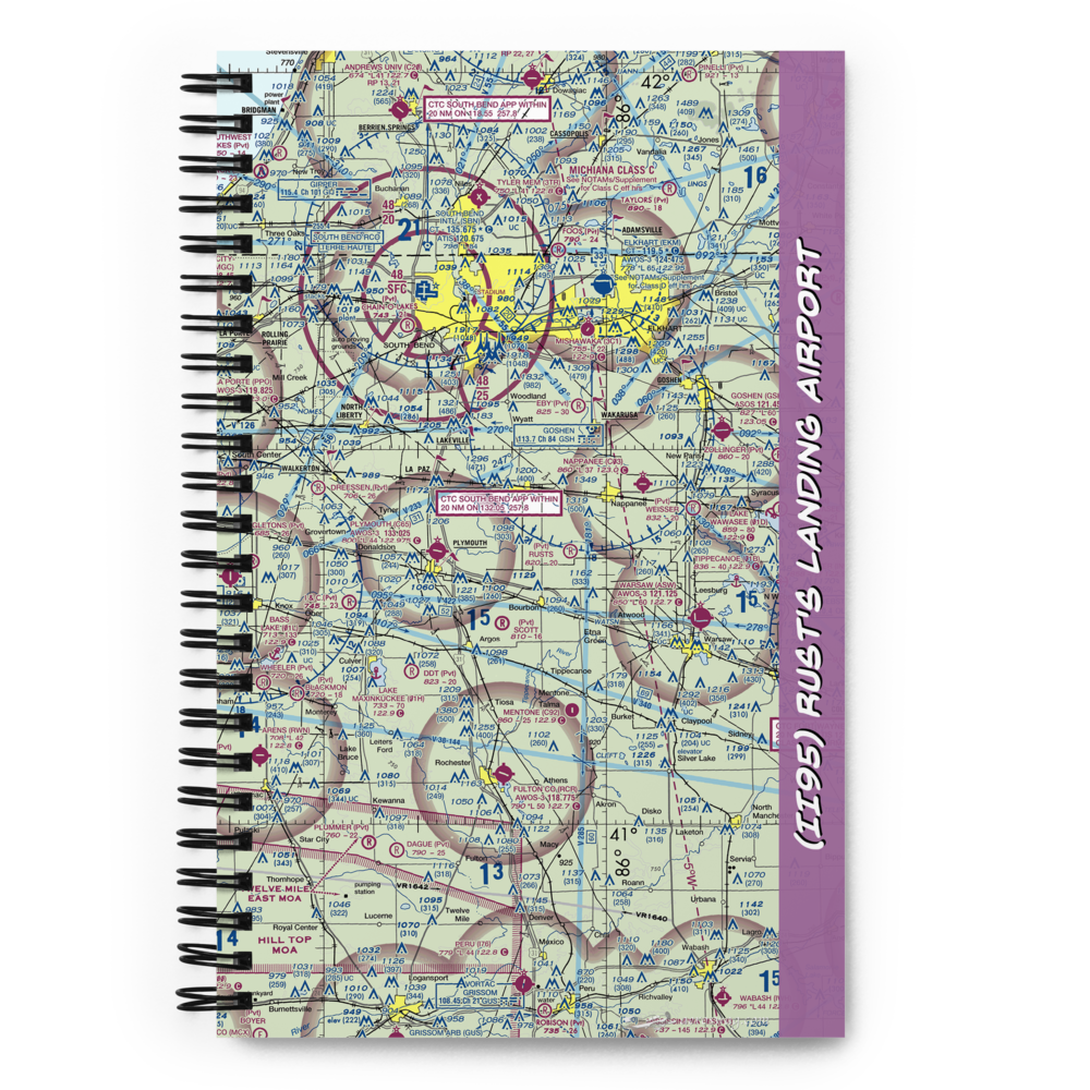 Rust's Landing Airport (II95) VFR Sectional Notebook 