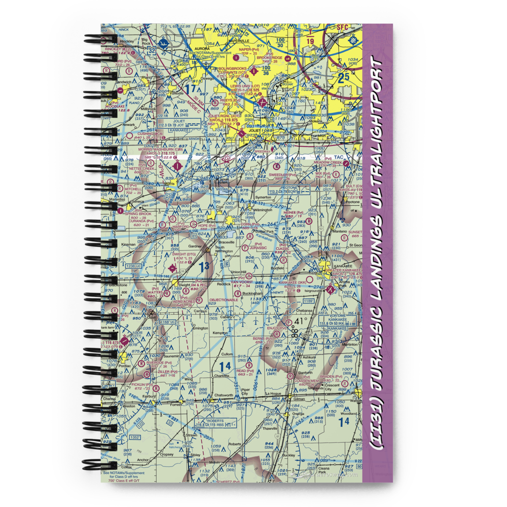 Jurassic Landings Ultralightport (II31) VFR Sectional Notebook 