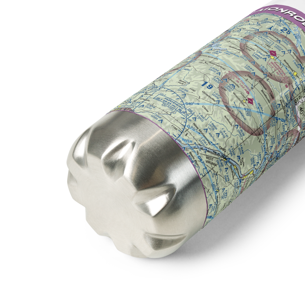 Monroe County Airport (4G5) VFR Sectional Water Bottle 