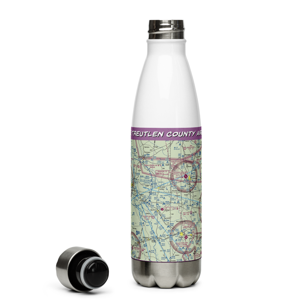 Treutlen County Airport (4J8) VFR Sectional Water Bottle 