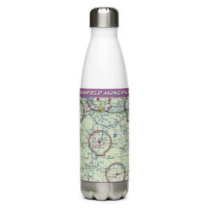 Bloomfield Municipal Airport (4K6) VFR Sectional Water Bottle