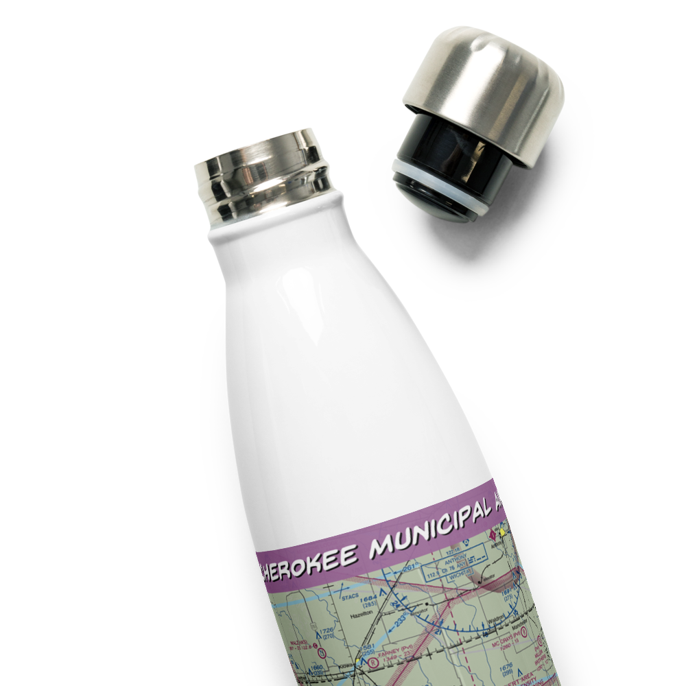 Cherokee Municipal Airport (4O5) VFR Sectional Water Bottle 