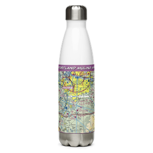 Portland Mulino Airport (4S9) VFR Sectional Water Bottle