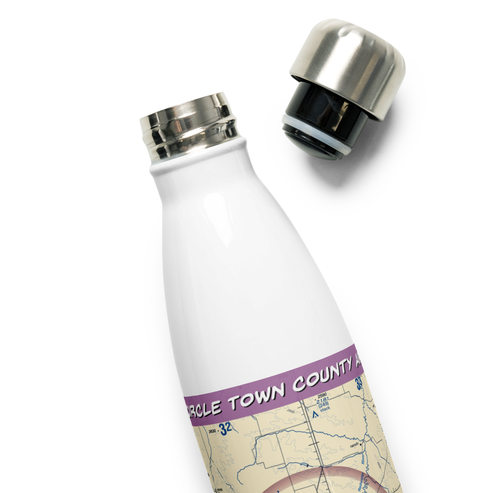Circle Town County Airport (4U6) VFR Sectional Water Bottle 