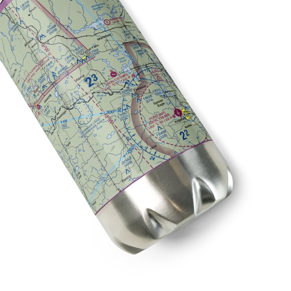 Iron County Airport (50D) VFR Sectional Water Bottle 