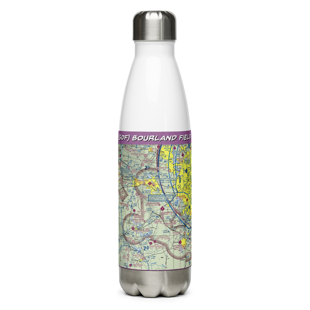 Bourland Field (50F) VFR Sectional Water Bottle 