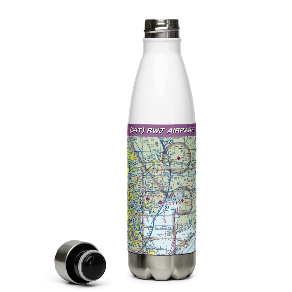 RWJ Airpark (54T) VFR Sectional Water Bottle 
