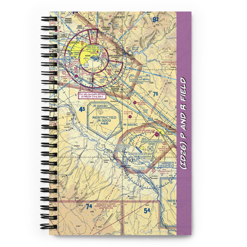 P And R Field (ID26) VFR Sectional Notebook 