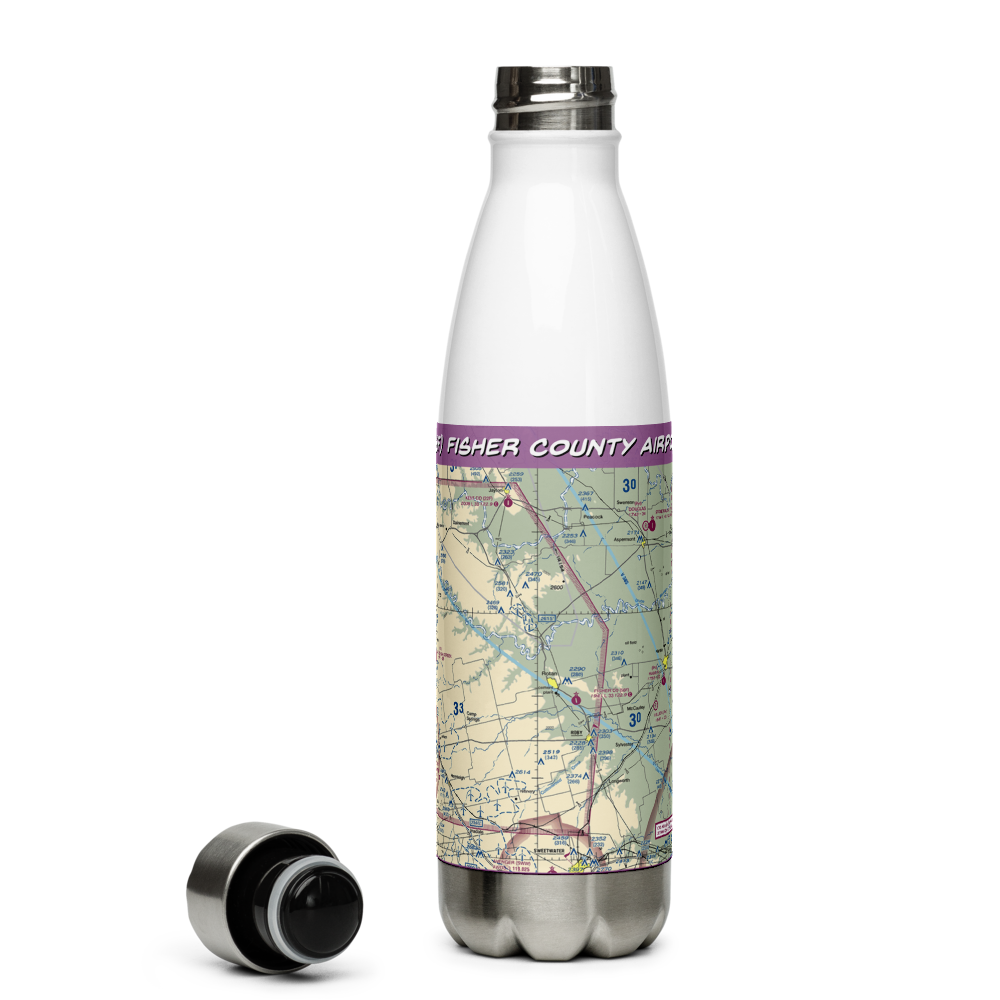 Fisher County Airport (56F) VFR Sectional Water Bottle 