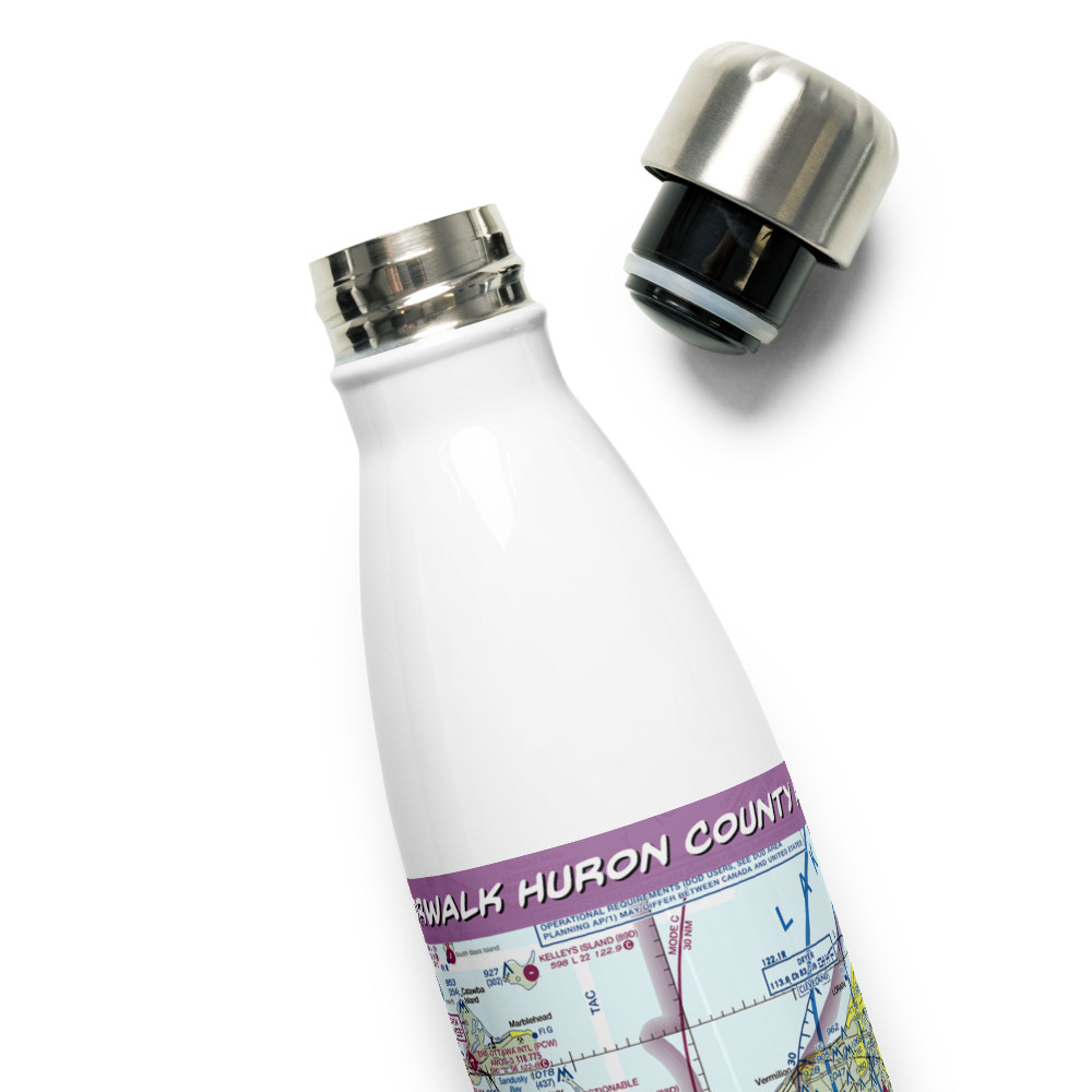 Norwalk Huron County Airport (5A1) VFR Sectional Water Bottle 
