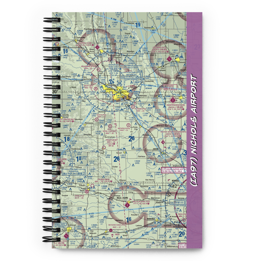 Nichols Airport (IA97) VFR Sectional Notebook 