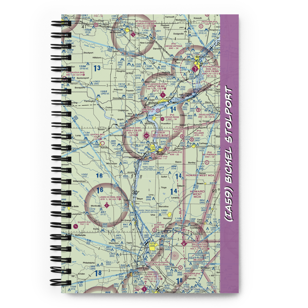 Bickel STOLport (IA59) VFR Sectional Notebook 