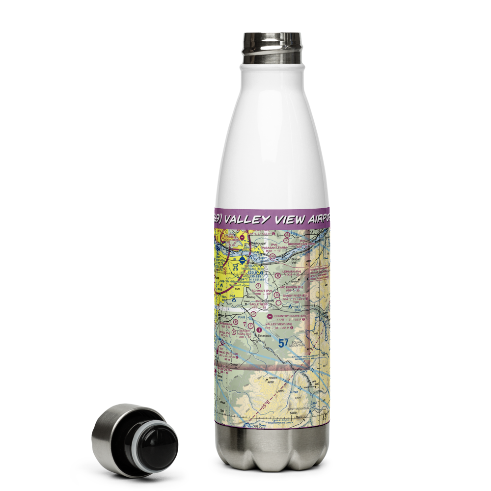 Valley View Airport (5S9) VFR Sectional Water Bottle 