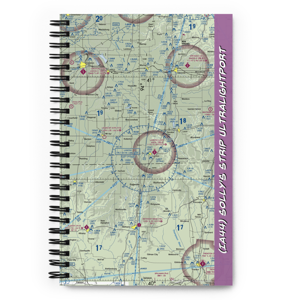 Solly's Strip Ultralightport (IA44) VFR Sectional Notebook 