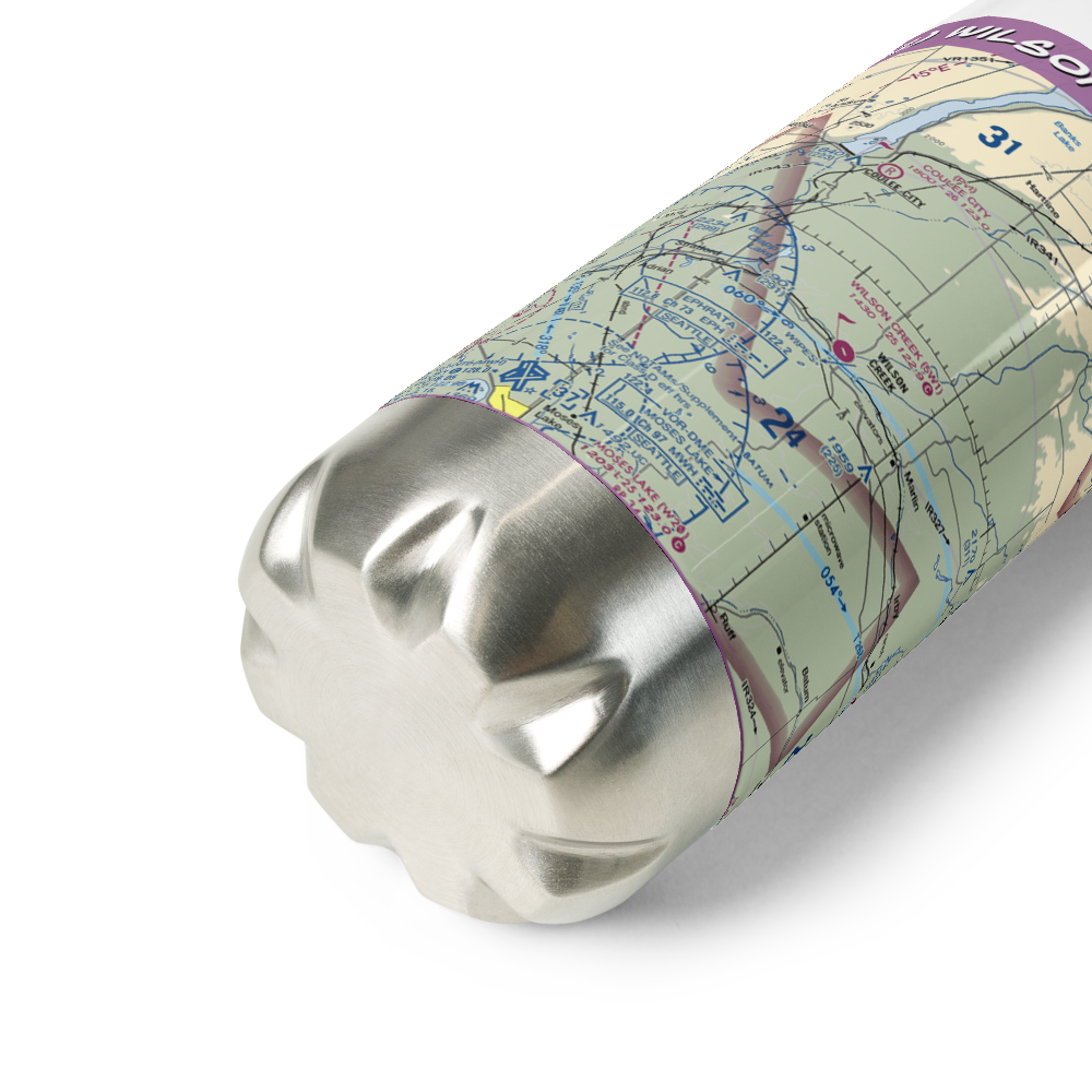 Wilson Creek Airport (5W1) VFR Sectional Water Bottle 