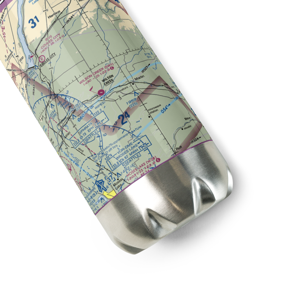 Wilson Creek Airport (5W1) VFR Sectional Water Bottle 