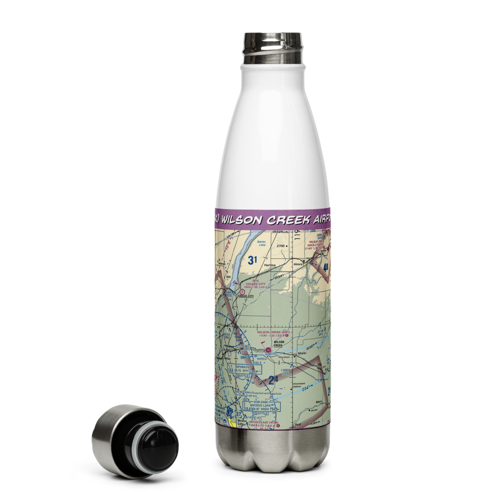 Wilson Creek Airport (5W1) VFR Sectional Water Bottle 