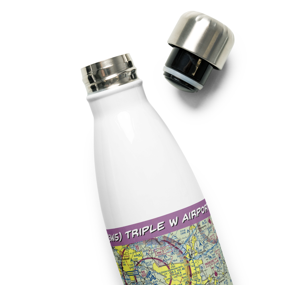 Triple W Airport (5W5) VFR Sectional Water Bottle 