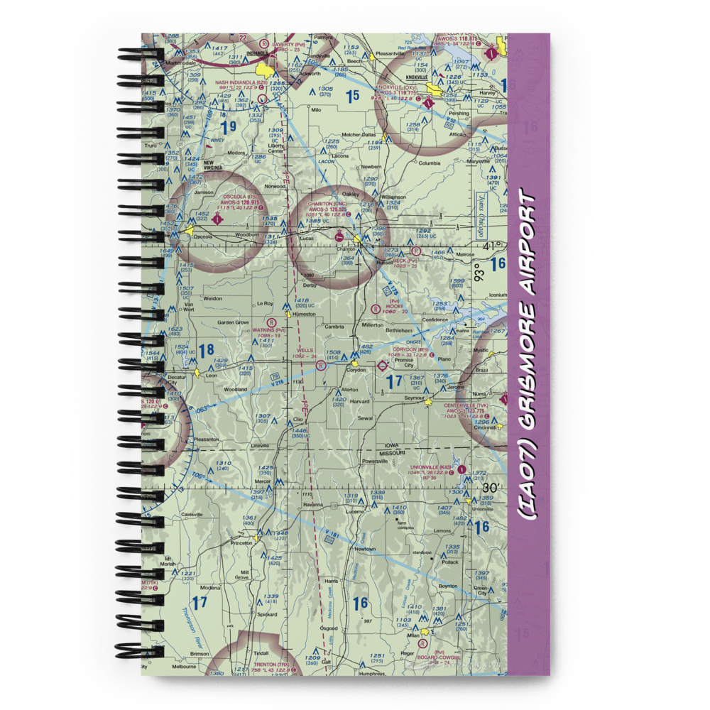 Grismore Airport (IA07) VFR Sectional Notebook 