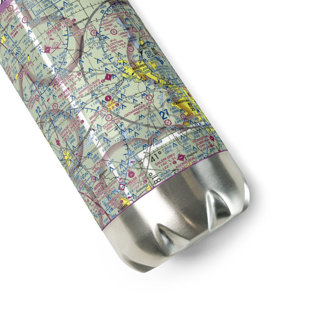 Warren Airport (62D) VFR Sectional Water Bottle 